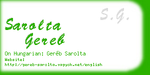 sarolta gereb business card